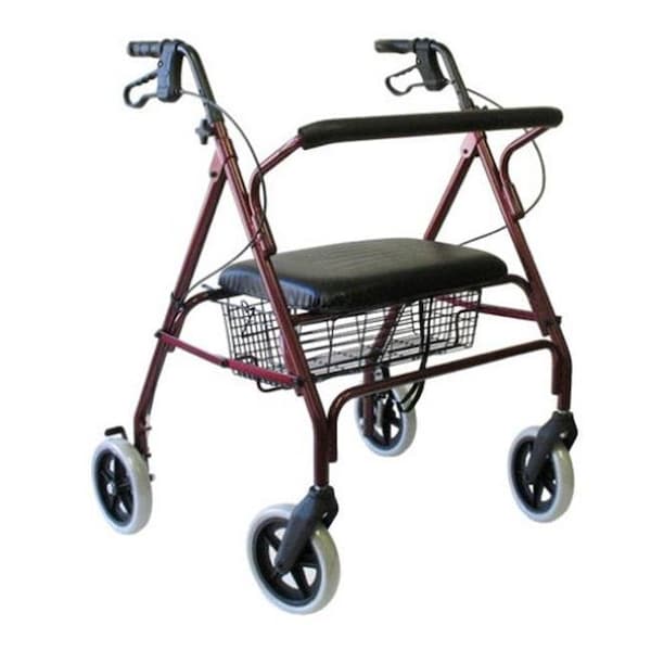 Karman Healthcare R-4700-BD Heavy Duty Rollator-Burgundy R-4700-BD - main